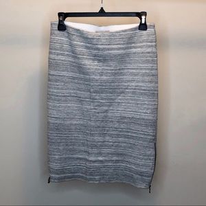 LOFT Grey Stretchy Pencil Skirt